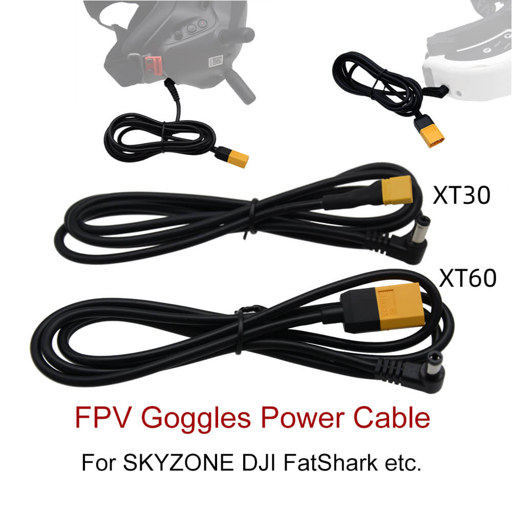 1.2M FPV 고글 전원 케이블 XT60 또는 XT3 - Skyzone Sky04X Pro Oled Fpv Goggles 리뷰 및 가격